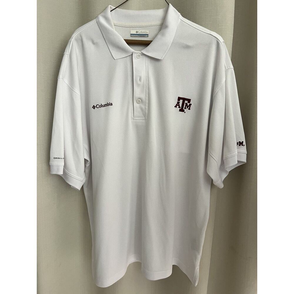 Columbia Texas A&M Polo Shirt, Texas Aggies Texas A&M Shirt Large